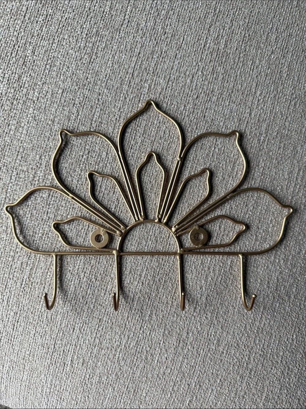 Floral Metal Wall Hooks